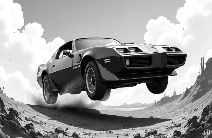  KITT Car Iconic Pontiac Trans Am from Knight Rider in Action